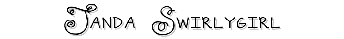Janda Swirlygirl font